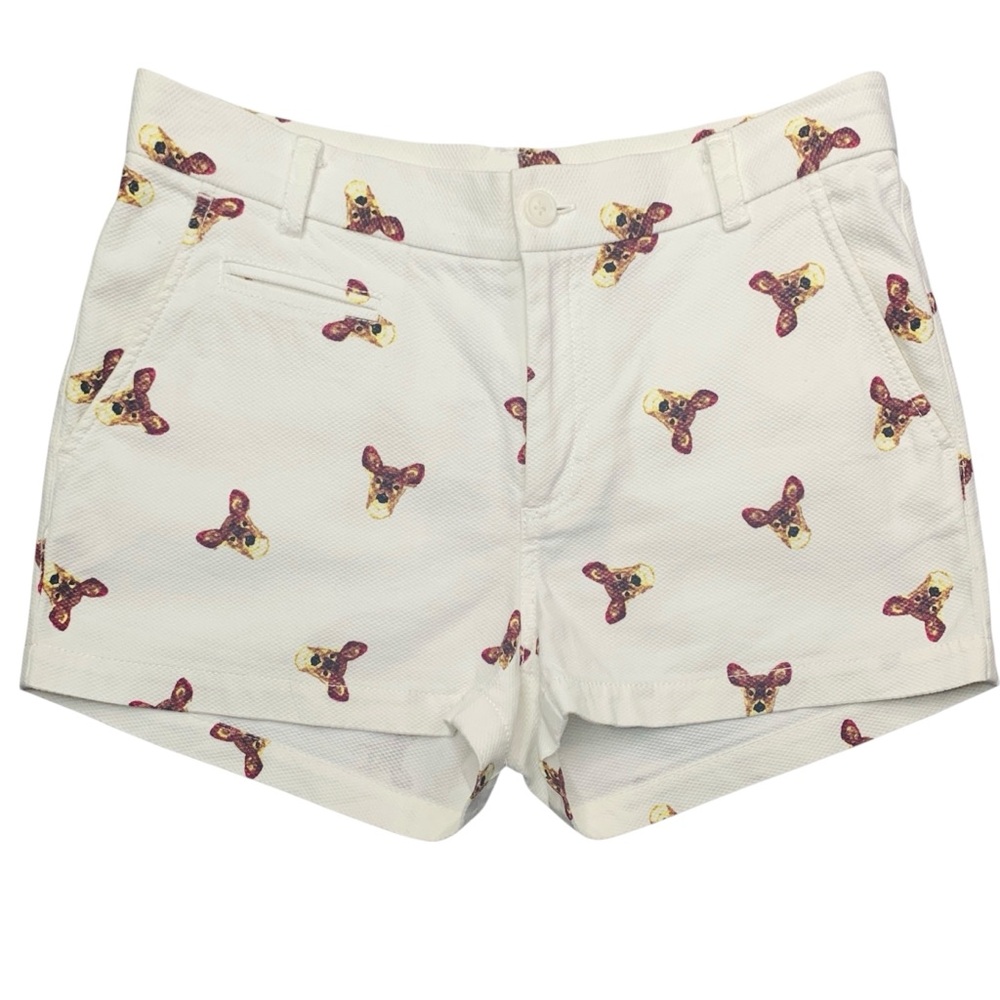 Paul & Joe Sister Woodland Deer Print Chino Shorts 36 FR 4 US Parisian Preppy
